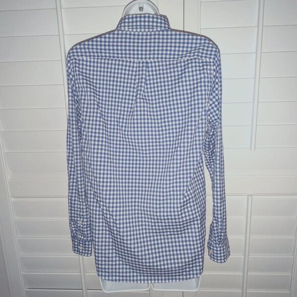 Vineyard Vines Performance Long Sleeve Navy Collared Button Up Down Shirt Top L - Picture 7 of 8